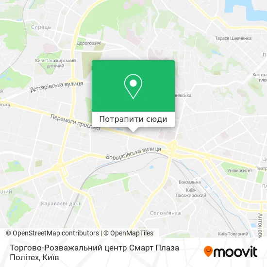 Карта Торгово-Розважальний центр Смарт Плаза Політех