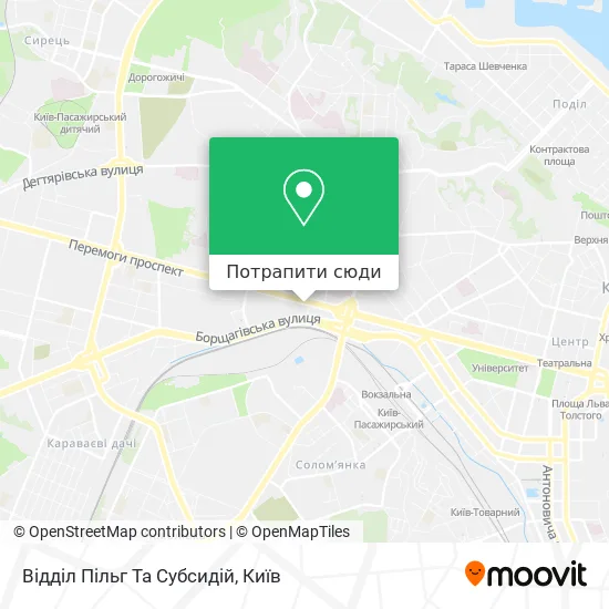 Карта Відділ Пільг Та Субсидій