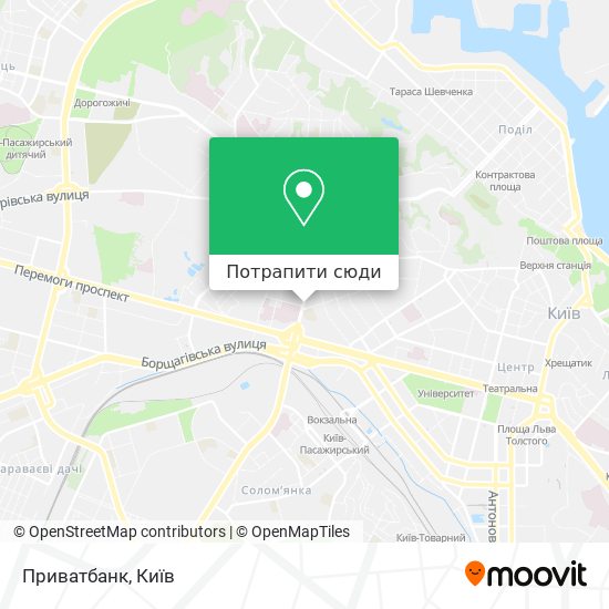 Карта Приватбанк