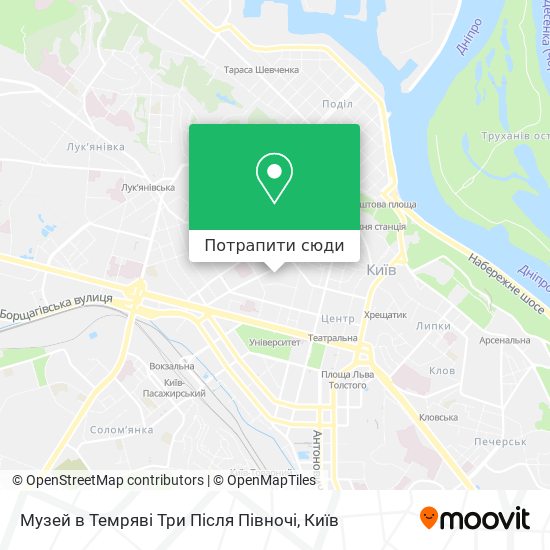 Карта Музей в Темряві Три Після Півночі