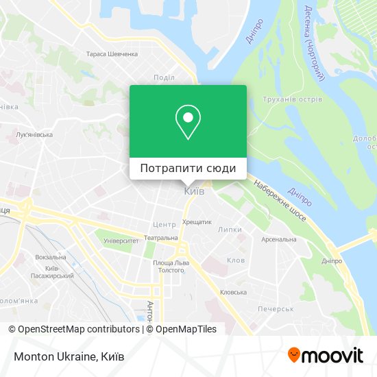 Карта Monton Ukraine