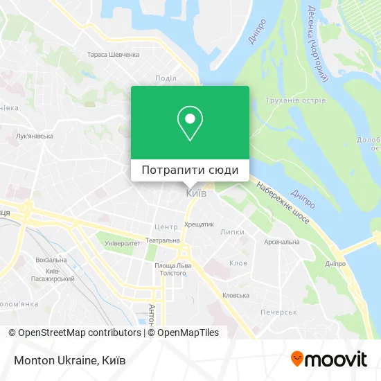 Карта Monton Ukraine
