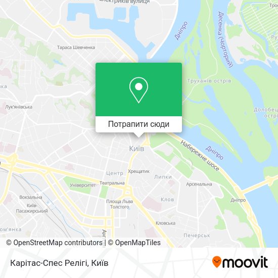 Карта Карітас-Спес Релігі