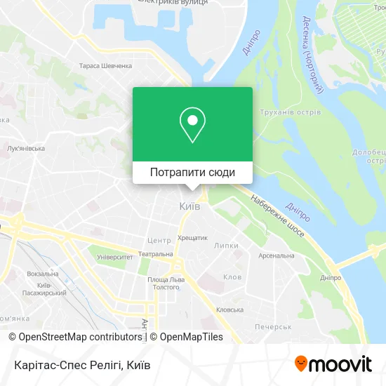 Карта Карітас-Спес Релігі