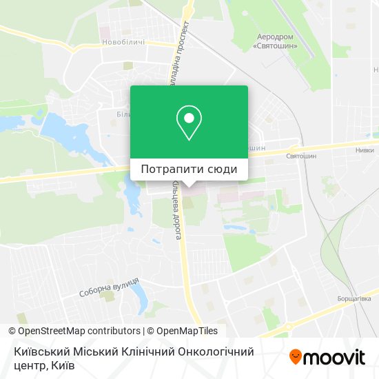 Карта Київський Міський Клінічний Онкологічний центр