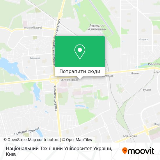 Карта Національний Технічний Університет України