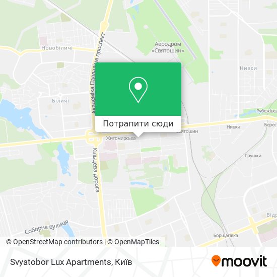 Карта Svyatobor Lux Apartments