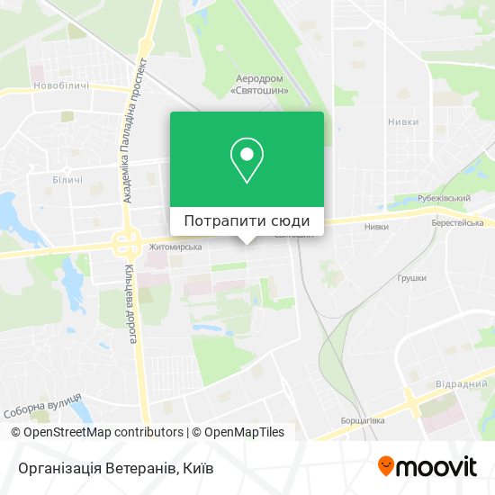 Карта Організація Ветеранів