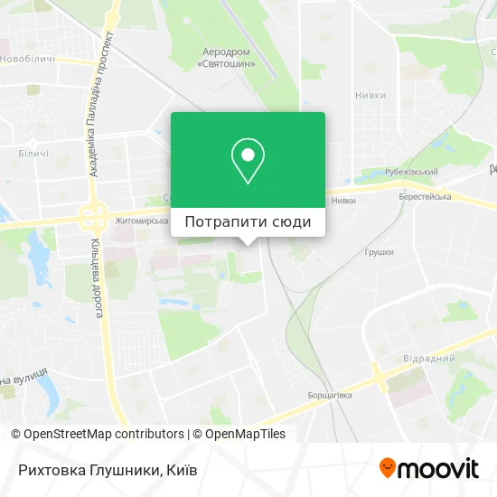 Карта Рихтовка Глушники