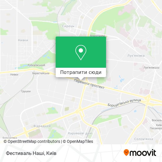 Карта Фестиваль Наші