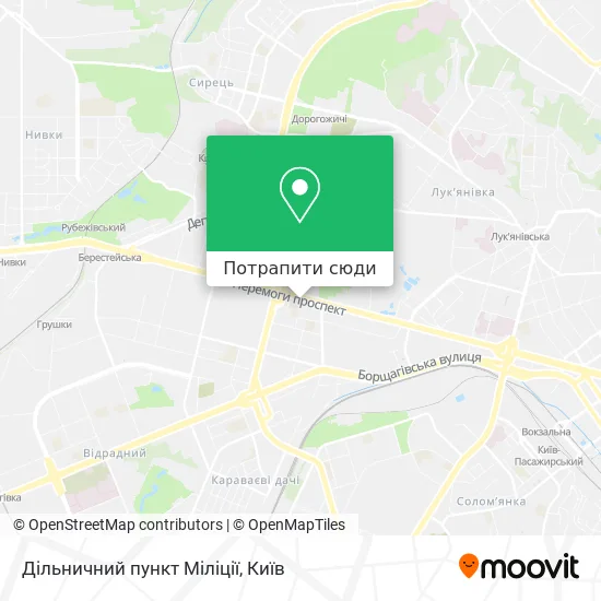 Карта Дільничний пункт Міліції