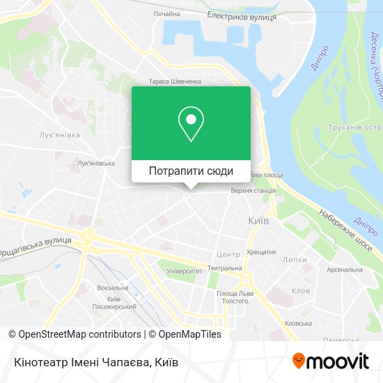 Карта Кінотеатр Імені Чапаєва