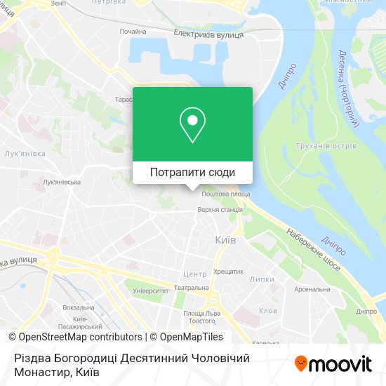 Карта Різдва Богородиці Десятинний Чоловічий Монастир