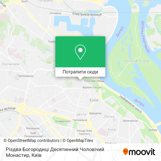 Карта Різдва Богородиці Десятинний Чоловічий Монастир