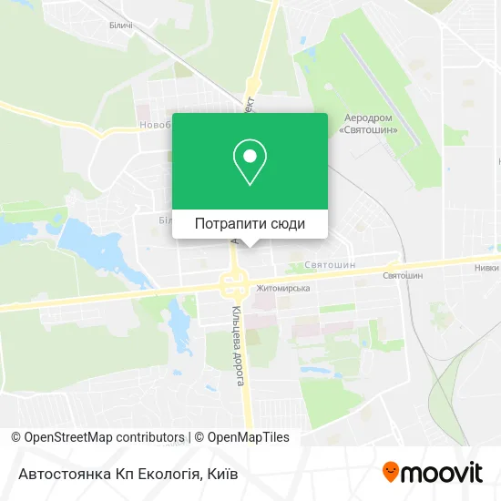 Карта Автостоянка Кп Екологія