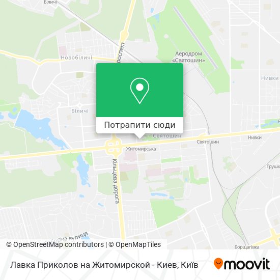 Карта Лавка Приколов на Житомирской - Киев