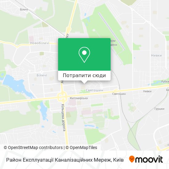 Карта Район Експлуатації Каналізаційних Мереж