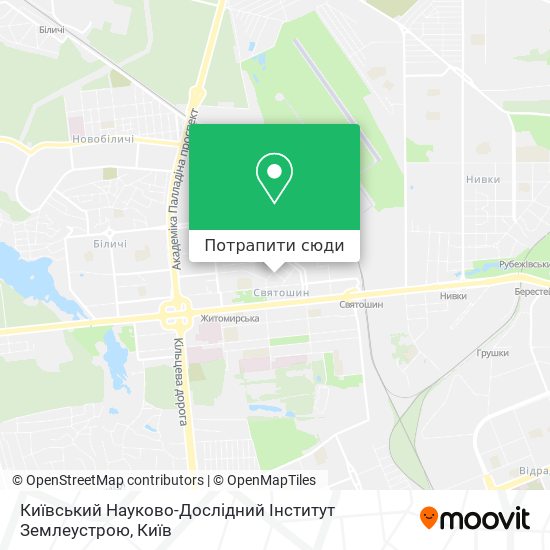 Карта Київський Науково-Дослідний Інститут Землеустрою