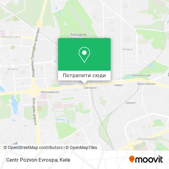 Карта Centr Pozvon Evrospa
