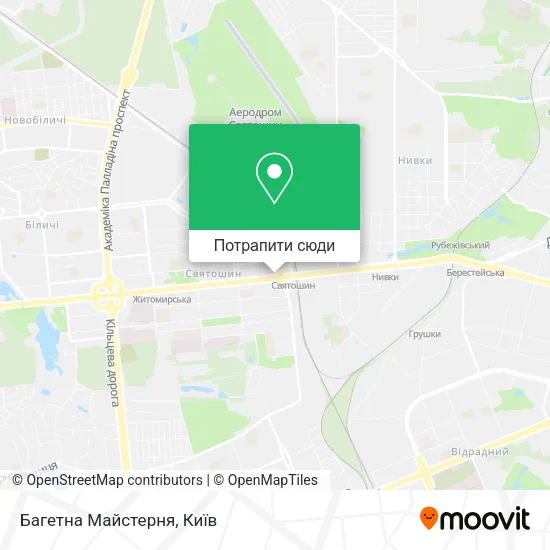 Карта Багетна Майстерня