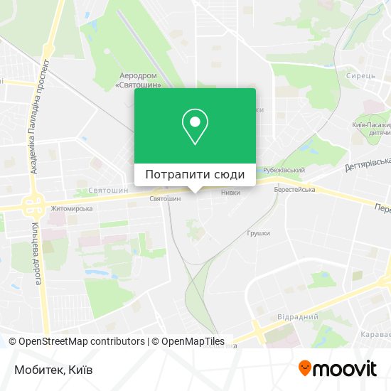 Карта Мобитек