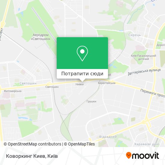 Карта Коворкинг Киев