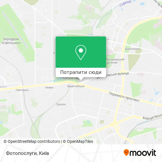 Карта Фотопослуги