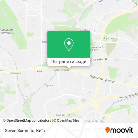 Карта Seven Summits