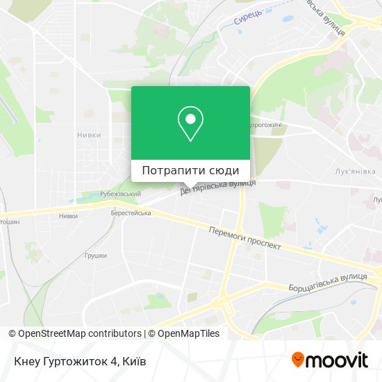 Карта Кнеу Гуртожиток 4