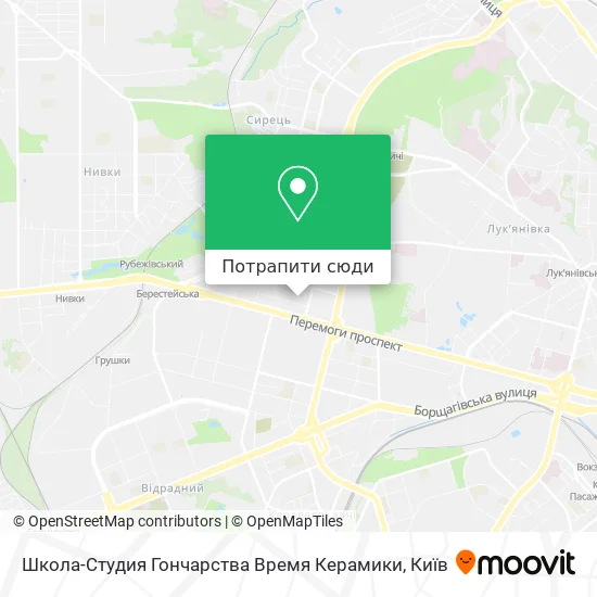 Карта Школа-Студия Гончарства Время Керамики