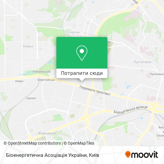 Карта Біоенергетична Асоціація України