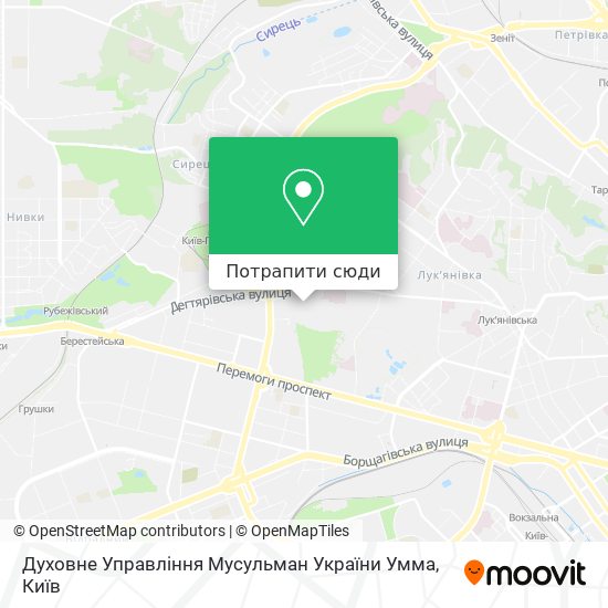 Карта Духовне Управління Мусульман України Умма