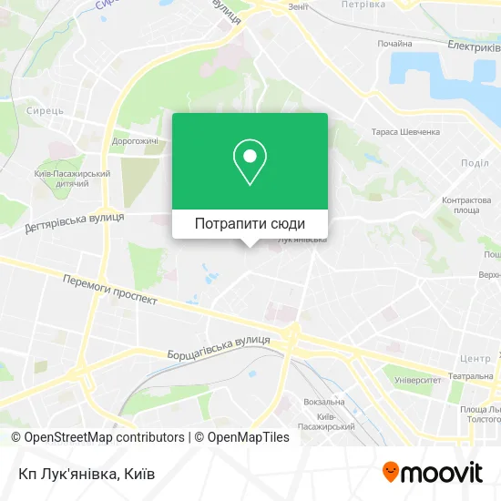 Карта Кп Лук'янівка