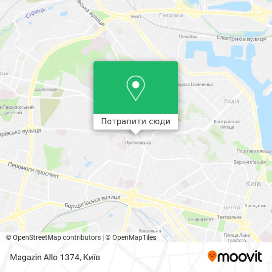 Карта Magazin Allo 1374
