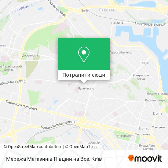 Карта Мережа Магазинів Півціни на Все