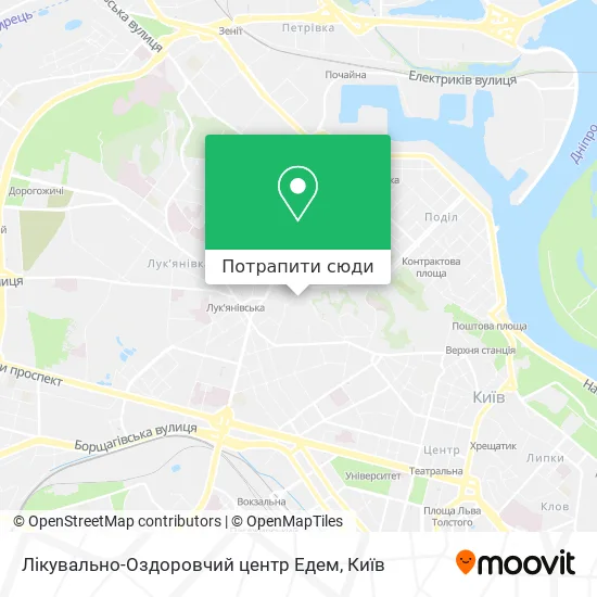 Карта Лікувально-Оздоровчий центр Едем