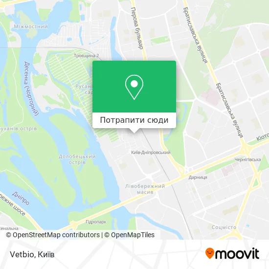 Карта Vetbio