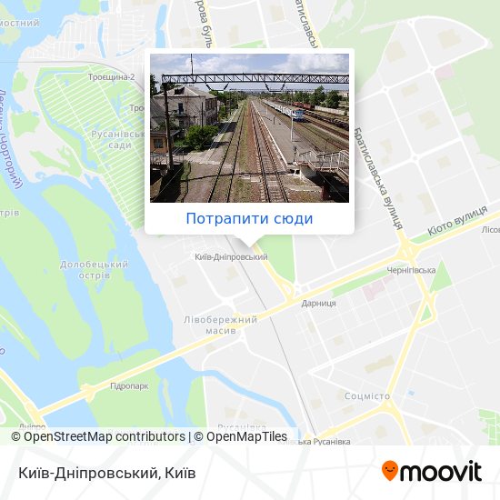 Карта Київ-Дніпровський