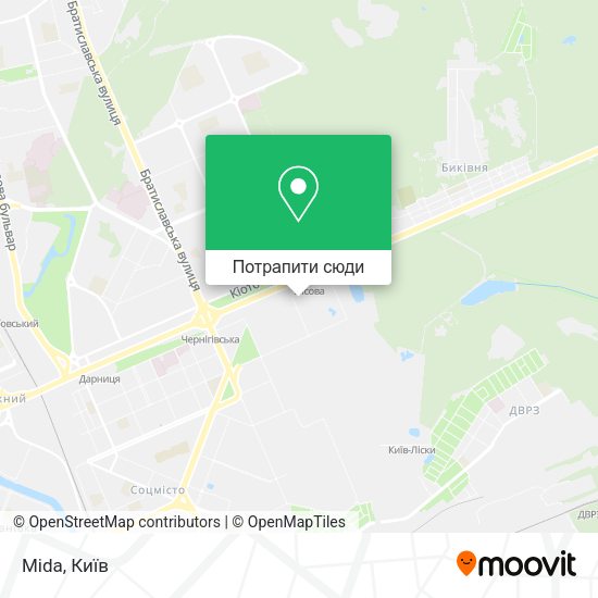 Карта Mida