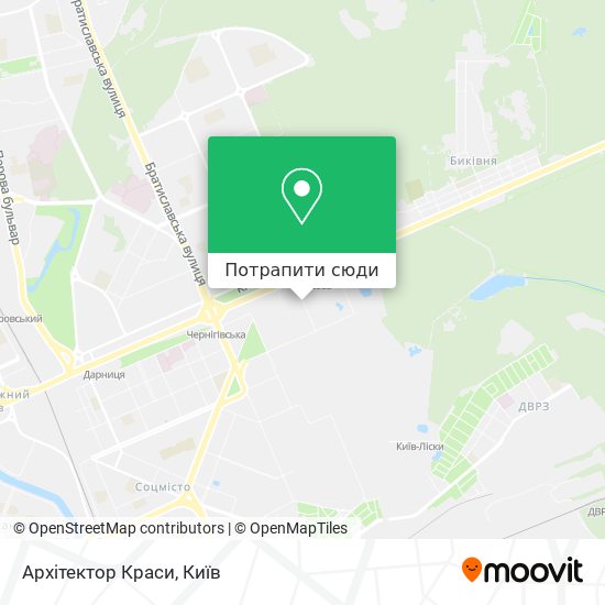 Карта Архітектор Краси