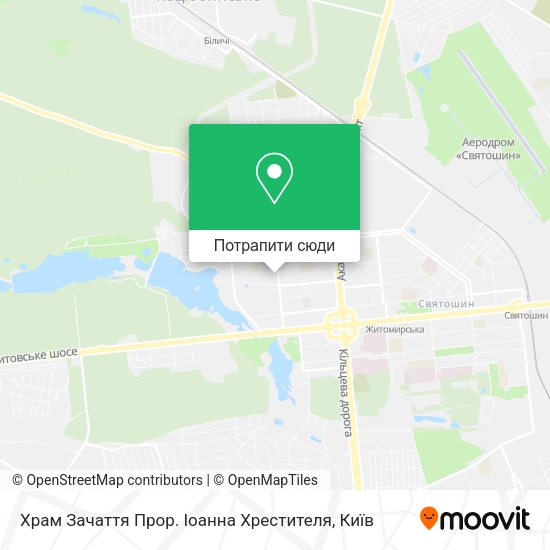 Карта Храм Зачаття Прор. Іоанна Хрестителя