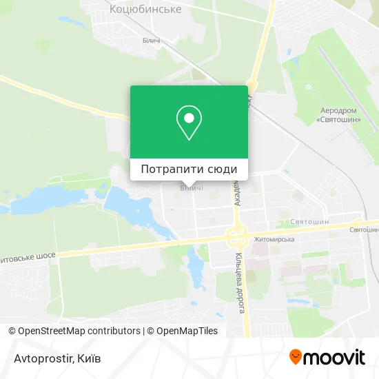 Карта Avtoprostir