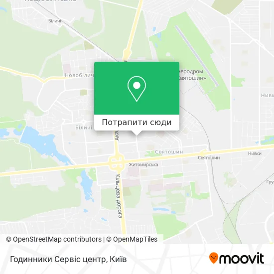 Карта Годинники Сервіс центр