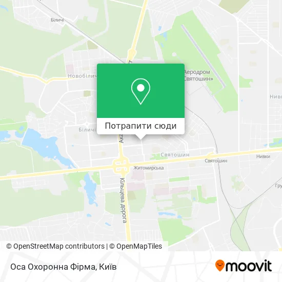 Карта Оса Охоронна Фірма