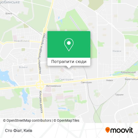 Карта Сто Фіат