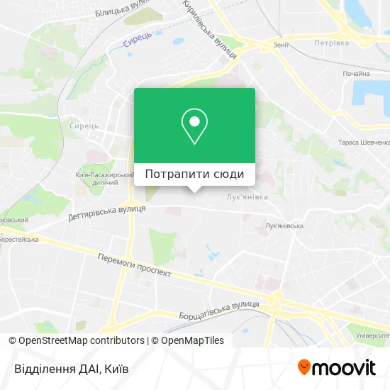 Карта Відділення ДАІ