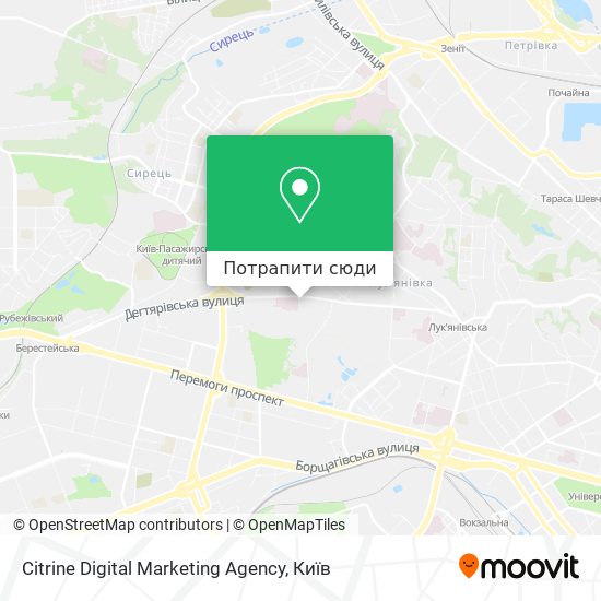 Карта Citrine Digital Marketing Agency