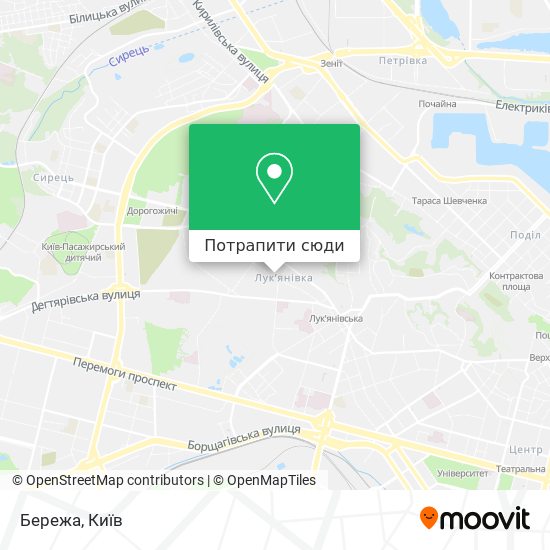 Карта Бережа