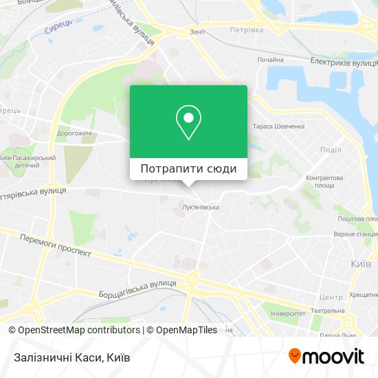 Карта Залізничні Каси