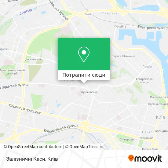 Карта Залізничні Каси